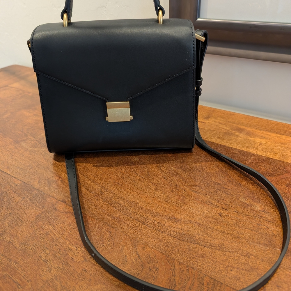 Italian Leather Top Handle Crossbody Satchel Bag From Quince NEW and UNUSED